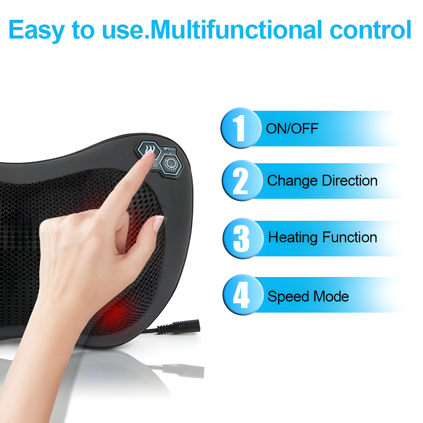 Rolura Heated Massage Pillow